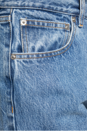 TEEN rhinestone-logo track shorts - Crocker Jeans - Calça 48744 Feminina Spain Cigarrete Blue VTMNTS GenesinlifeShops
