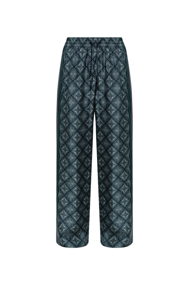 Silk Monogram Wide-Leg Pants od Casablanca