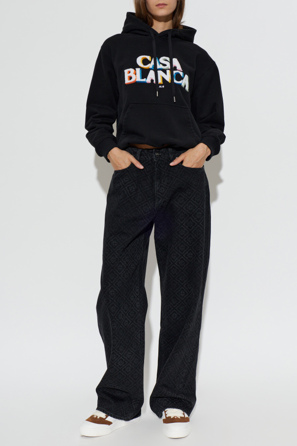 Casablanca Jeansy z monogramem