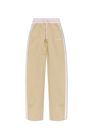 Sweatpants with straight-leg trousers