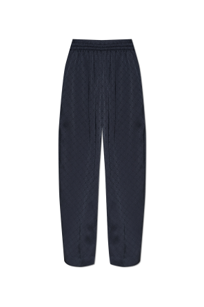Loose-fit trousers with monogram
