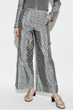 Ganni Floral print cargo pants