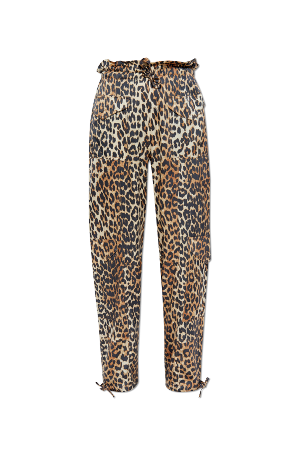 Ganni Animal print pants