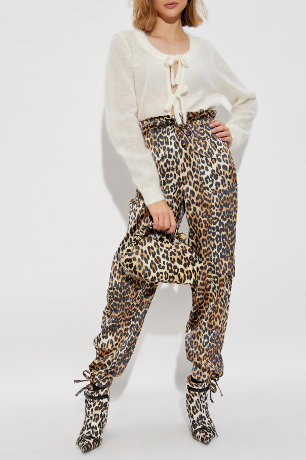 Ganni Animal print pants