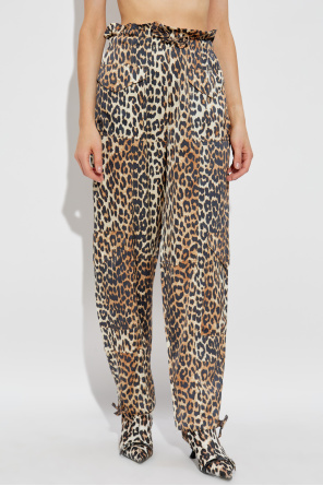 Ganni Animal print pants