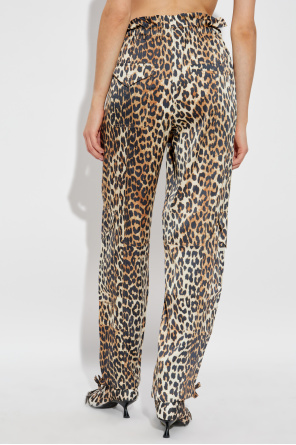 Ganni Animal print pants