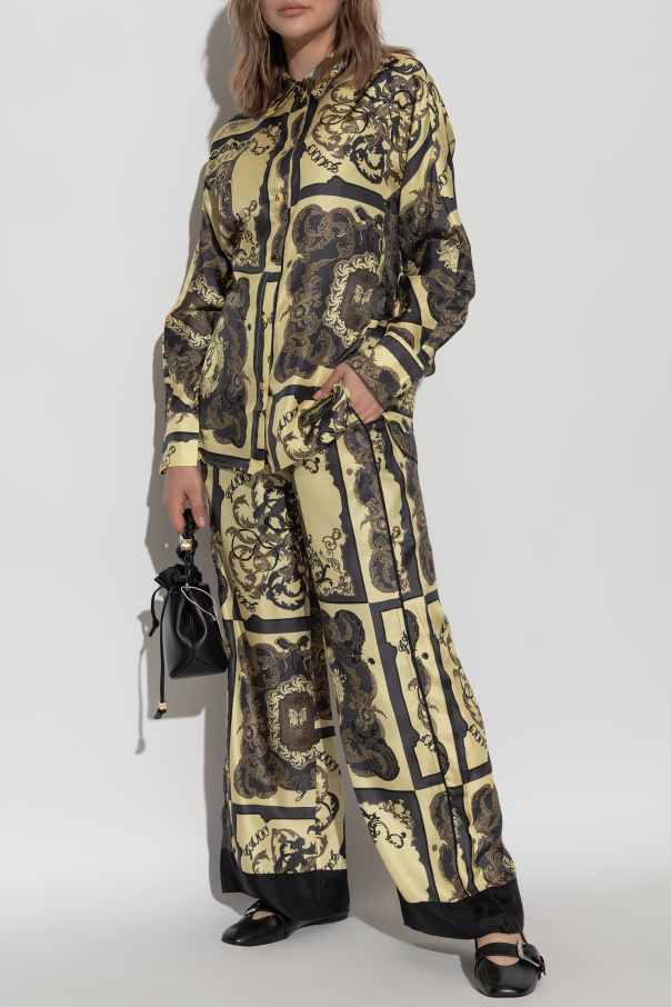 Ganni Seidenhosen vom Typ Culotte