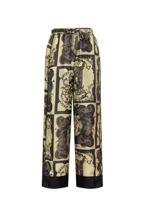 Silk culotte trousers