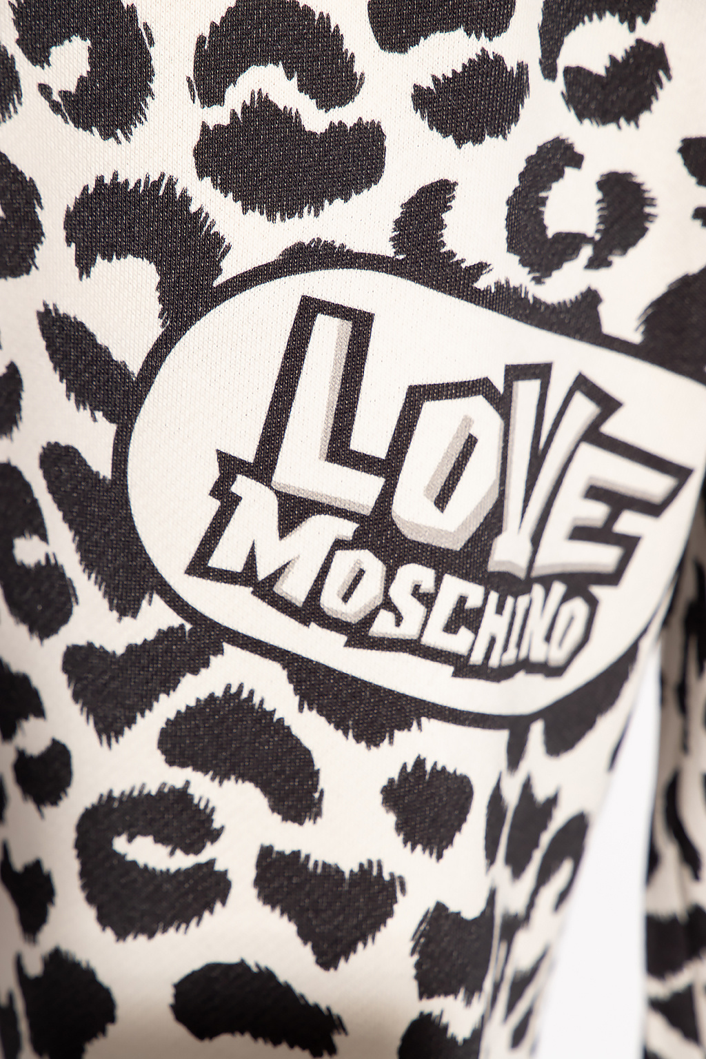 Love Moschino Topman organic cotton blend stretch skinny rip and repair jeans in mid wash