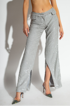 The Mannei ‘Eljas’ sequinned trim trousers
