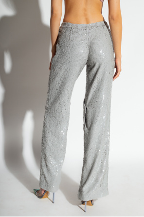 The Mannei ‘Eljas’ sequinned trim trousers