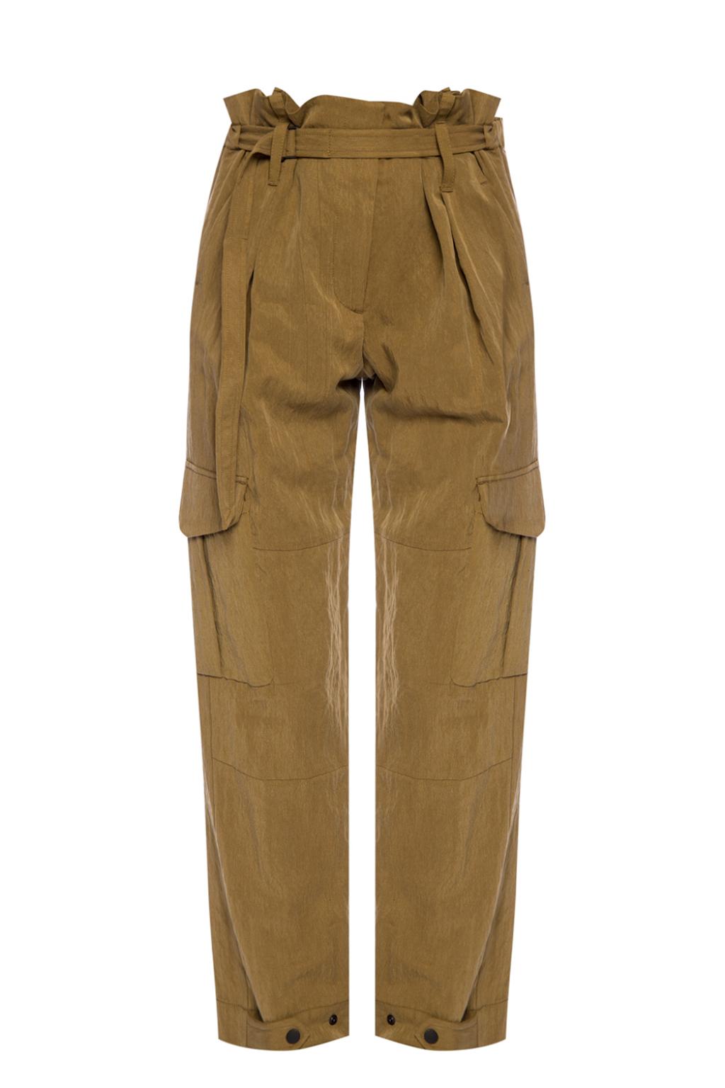Rag & Bone Trousers With A Belt In Green