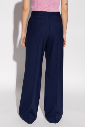 Very warm and easy to wear with the faux leather leggings Pleat-front trousers