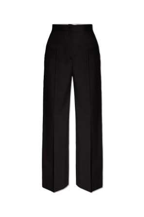 Pleat-front trousers od Long Sleeve Shawl Collar Blouson Jacket