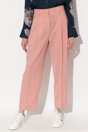 PS Paul Smith Wool pleat-front trousers