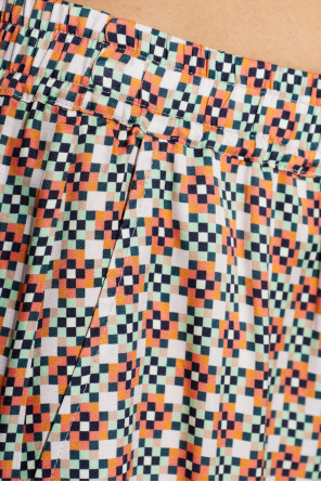 PS Paul Smith Wzorzyste spodnie o luźnym kroju