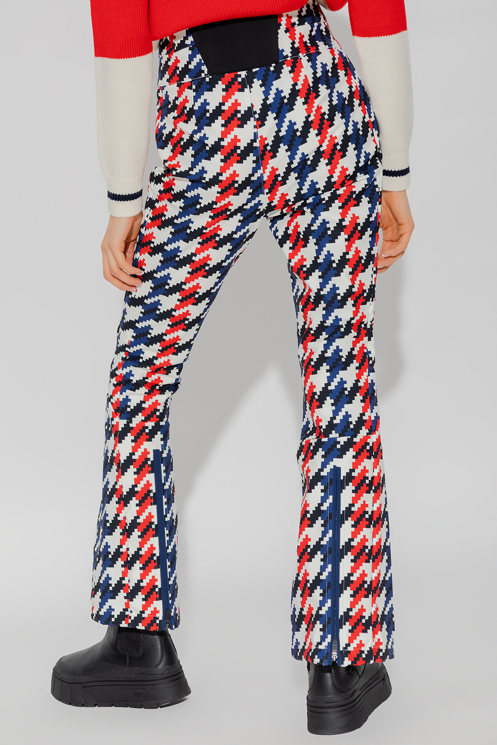 PERFECT MOMENT Aurora padded houndstooth flared ski pants
