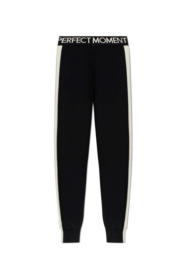 Wool trousers with logo od Perfect Moment