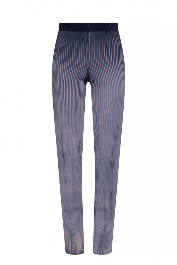 Cotton Citizen Ribbed belted trousers