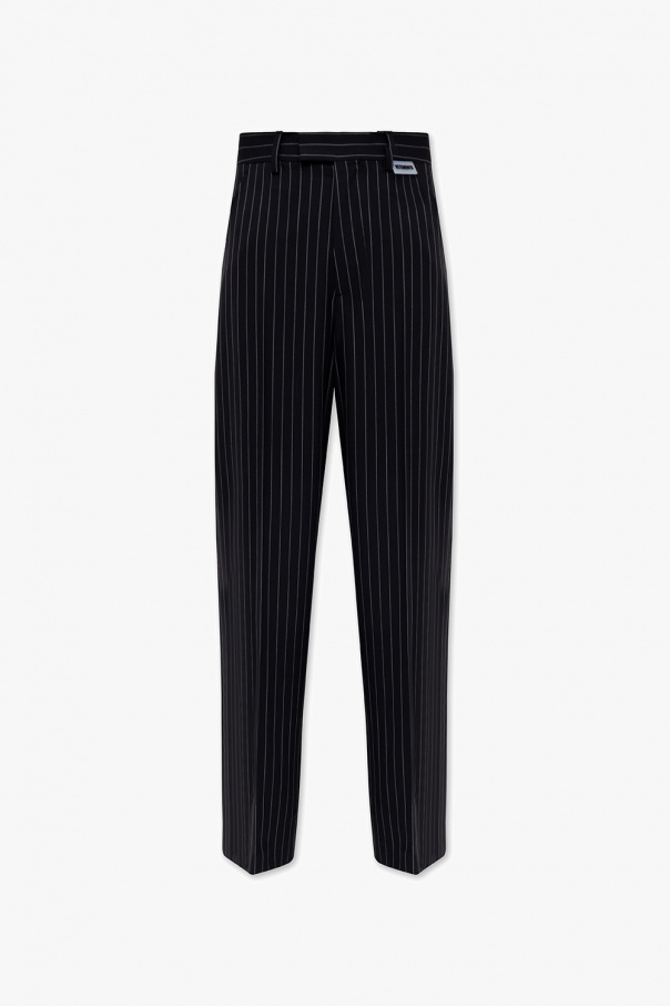 VETEMENTS Striped wool Pucci trousers