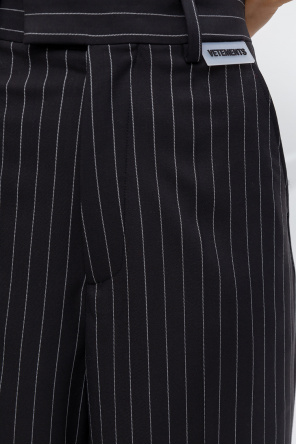 VETEMENTS Striped wool trousers