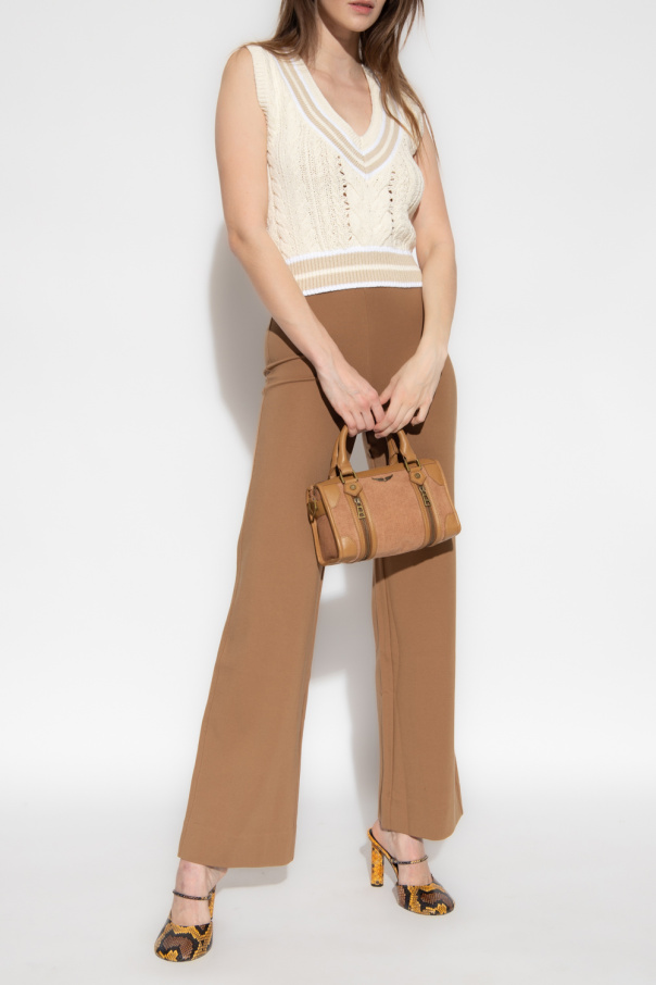The Power For The People colour-block panel shorts  ‘Irina’ trousers