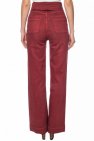 Ulla Johnson BURGUNDY ‘Wade’ waist tie jeans