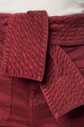 Ulla Johnson BURGUNDY ‘Wade’ waist tie jeans