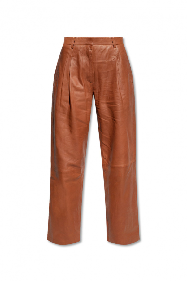 leggings med rosetryk  Leather trousers