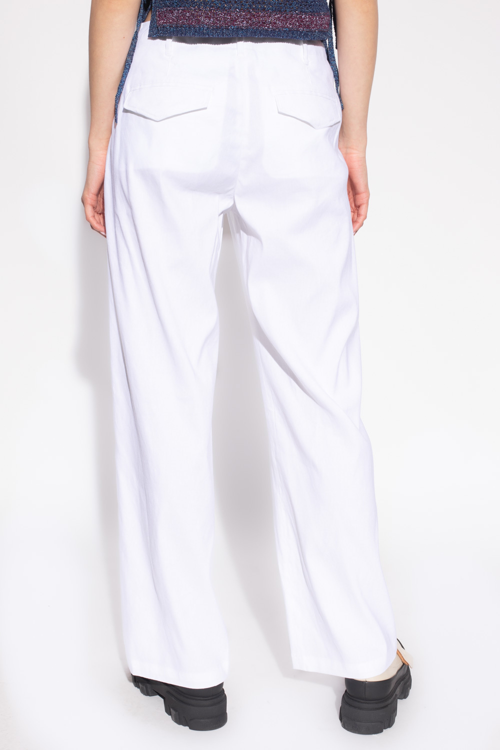 Floral Print Maxi Slip Dress  Wide-legged P9X trousers