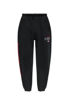 Sweatpants with patch