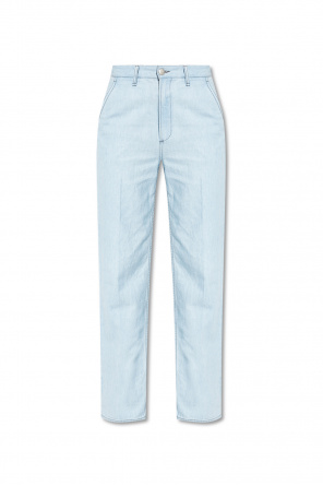 see by chloe front zip high waisted flared jeans item