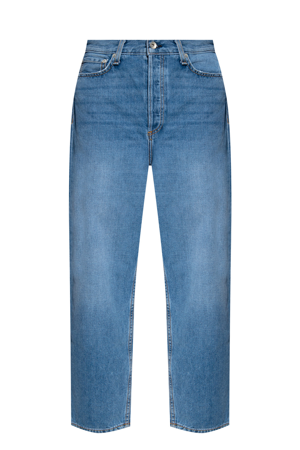 utility pleated waist shirt dress  Distressed jeans