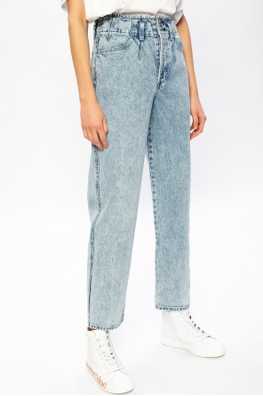 Ulla Johnson Rowan flared shorts  ‘Venus’ stone-washed trousers