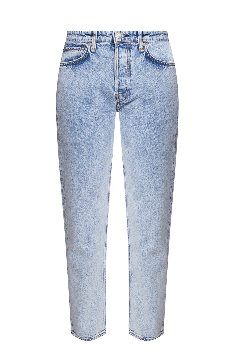 Bottega Veneta ribbed-knit maxi dress  ‘Maya’ high-waisted jeans