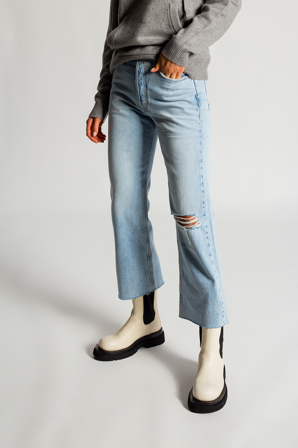 Maya High-Rise Ankle Straight Leg Jeans in Rocco