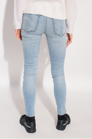 embroidered-logo slip-on track pants  ‘Cate’ jeans
