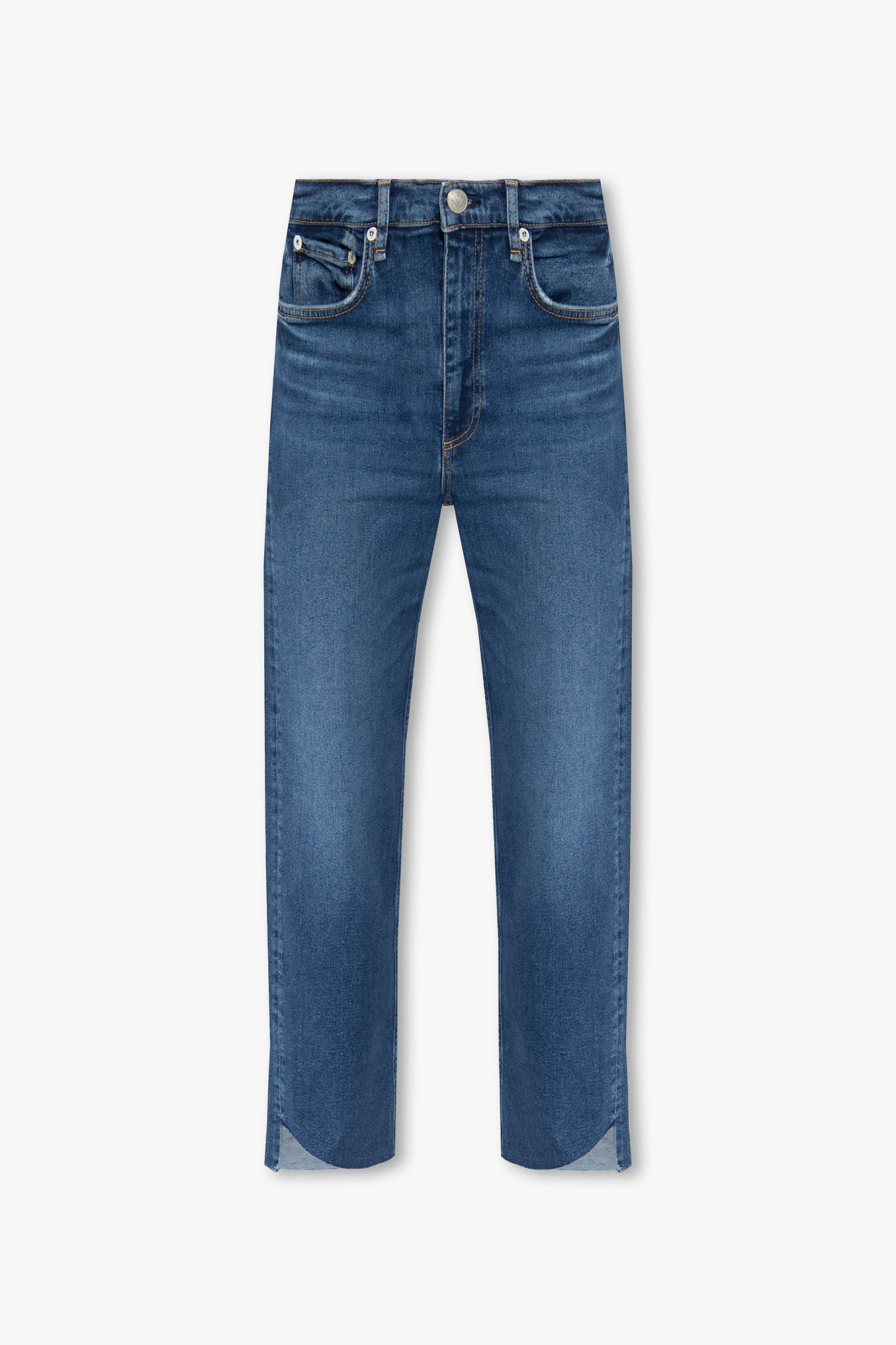 Kendra High Rise Straight Leg Jeans in Mid Soft Shanti  ‘Harlow’ straight jeans