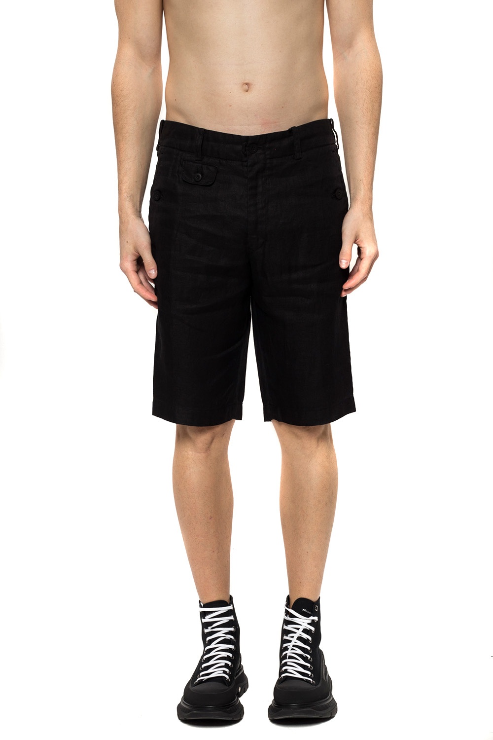 comme de garcon swim trunks