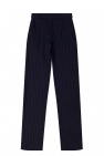 VETEMENTS NAVY BLUE Striped trousers