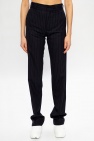 VETEMENTS NAVY BLUE Striped trousers