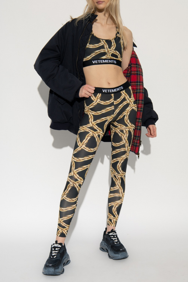 VETEMENTS Patterned leggings