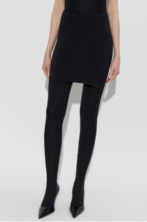 VETEMENTS Leggings com aba à frente