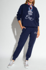Casablanca NAVY BLUE Sweatpants with logo