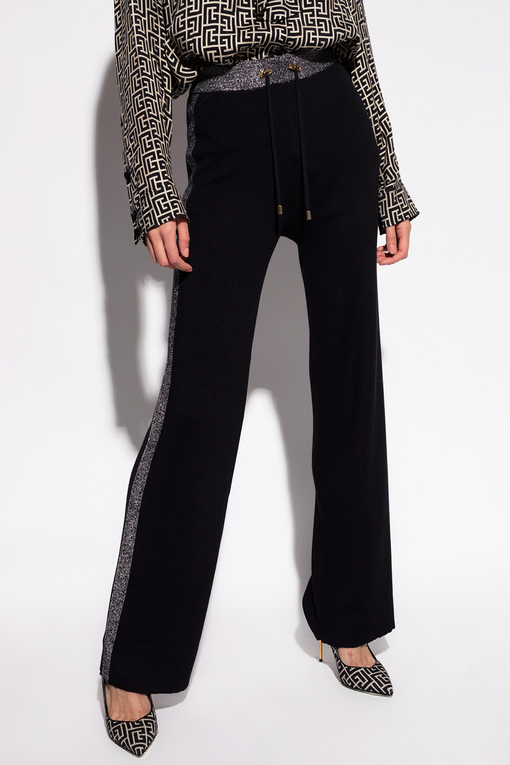 Balmain trousers swim with lurex yarn