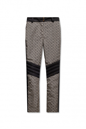 Balmain Kids TEEN Leggings in Glanzoptik mit Logo-Bund