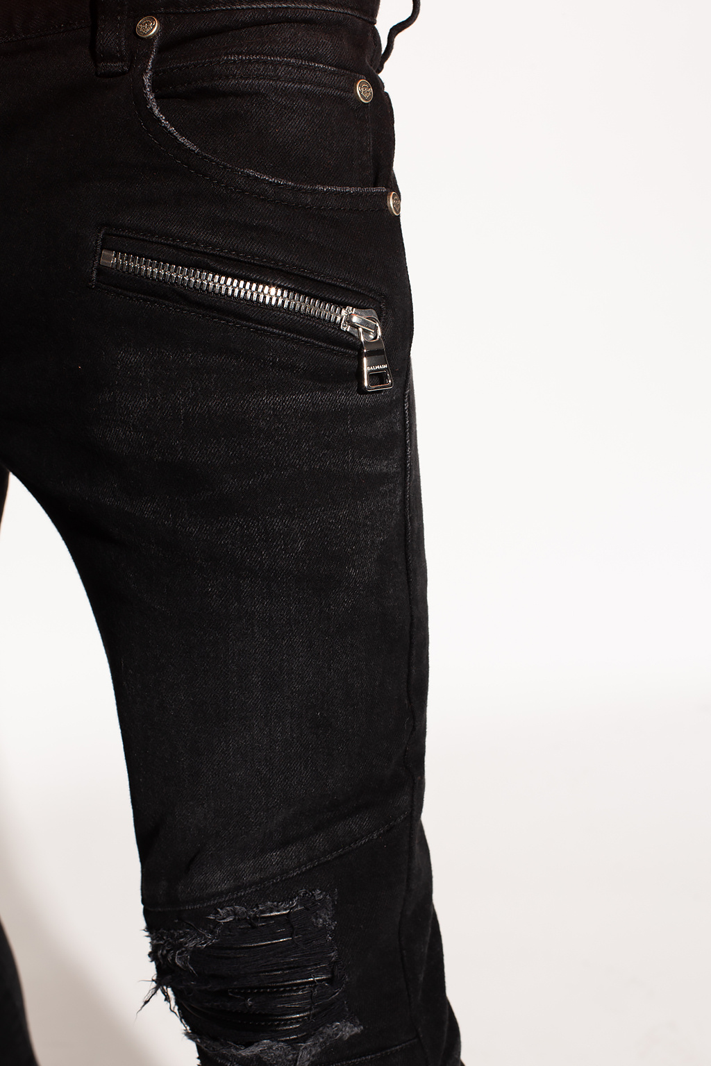 Balmain Jeans with effect Clothing | Vitkac