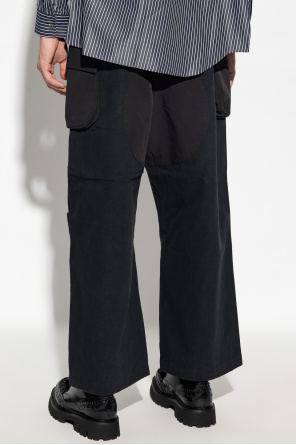 Junya Watanabe Comme des Garçons Spodnie z łączonych materiałów