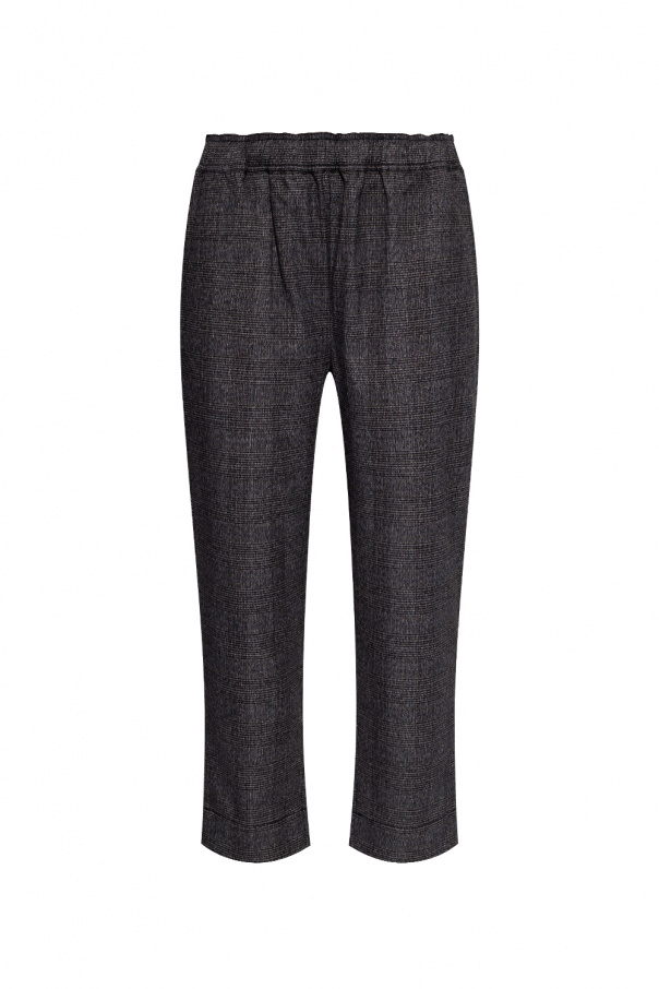 RE DONE straight-leg track pants Checked trousers