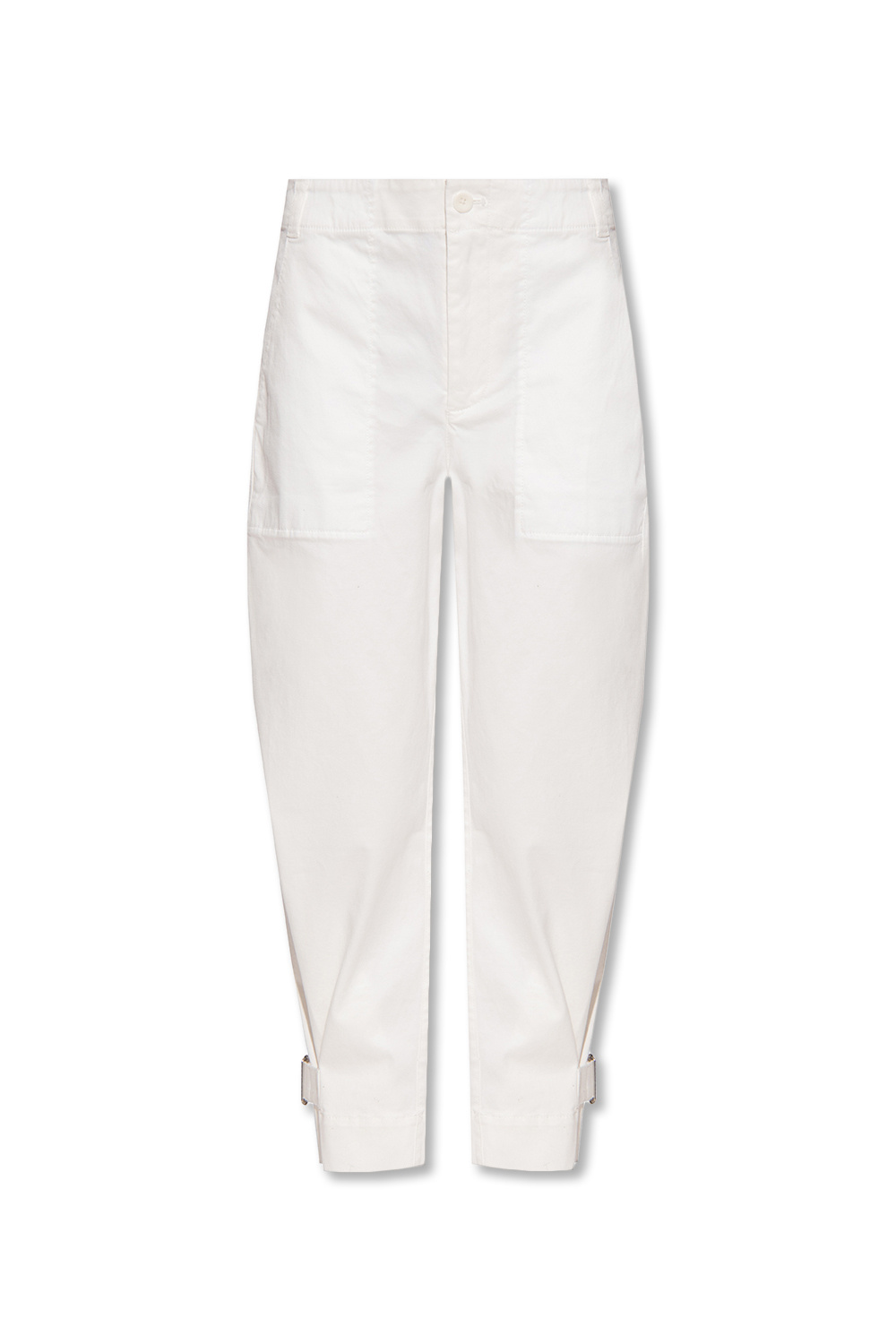 Mid Wash Mom Jeans Trousers with pockets